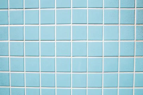 Light blue tile wall texture background Stock Photos