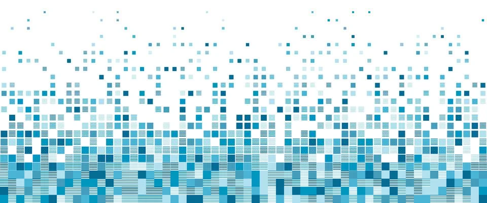 Light blue, turquoise, cyan vector seamless background with faded squares Illustrazione stock
