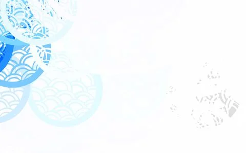 Light BLUE vector Abstract illustration with colored bubbles in nature style. Stock Illustration