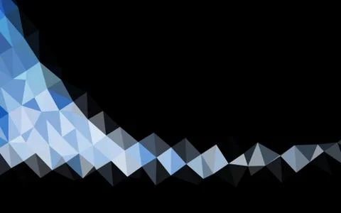 Light BLUE vector abstract mosaic background. Stock Illustration