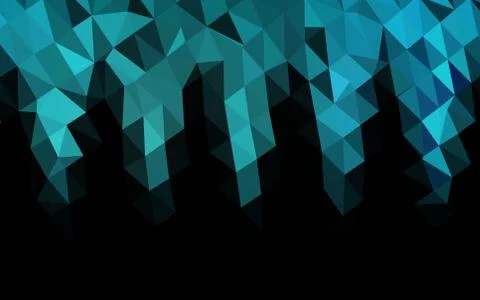 Light BLUE vector abstract mosaic pattern. 스톡 일러스트