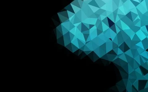 Light BLUE vector abstract mosaic pattern. Illustrazione stock