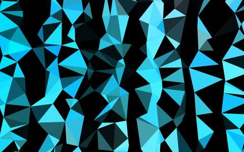 Light BLUE vector abstract mosaic background. Stock Illustration