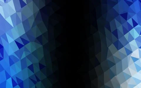 Light BLUE vector abstract polygonal layout. Stock Illustration