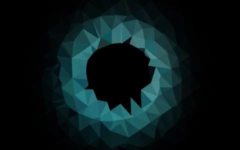 Light BLUE vector abstract polygonal texture. Illustrazione stock