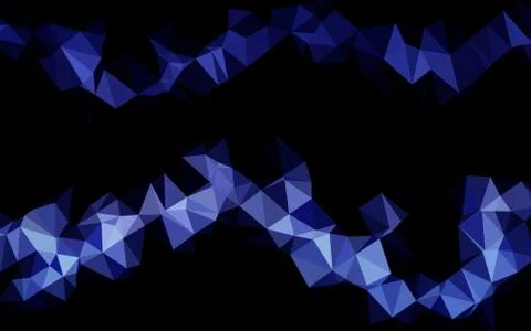 Light BLUE vector abstract polygonal texture. Stock Illustration