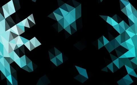 Light BLUE vector abstract polygonal texture. 스톡 일러스트
