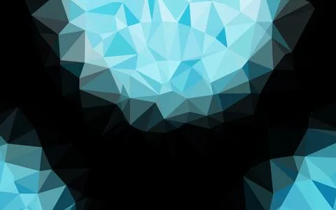 Light BLUE vector abstract polygonal texture. Stock Illustration