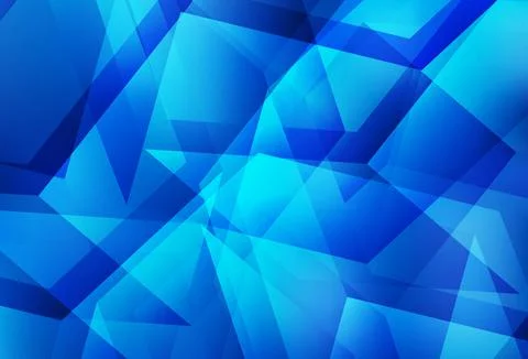 Light BLUE vector abstract polygonal pattern. Stock Illustration