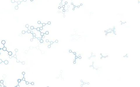 Light BLUE vector backdrop with artificial intelligence data. Stockillustratie