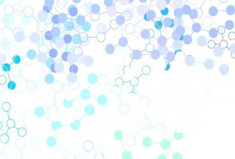 Light BLUE vector backdrop with artificial intelligence data. Stockillustratie