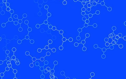 Light BLUE vector backdrop with artificial intelligence data. 스톡 일러스트