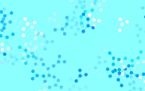 Light BLUE vector backdrop with artificial intelligence data. Stock Illustration