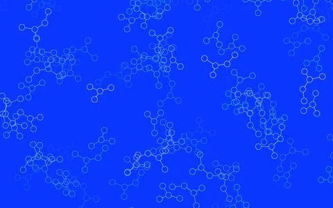 Light BLUE vector backdrop with artificial intelligence data. Stock Illustration