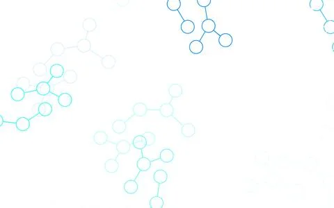 Light BLUE vector backdrop with artificial intelligence data. Stock Illustration