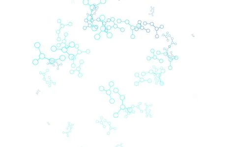 Light BLUE vector backdrop with artificial intelligence data. イラスト素材