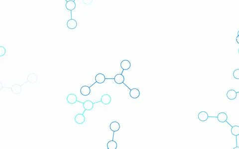 Light BLUE vector backdrop with artificial intelligence data. Stock Illustration