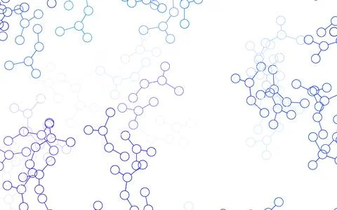Light BLUE vector backdrop with artificial intelligence data. Stock Illustration