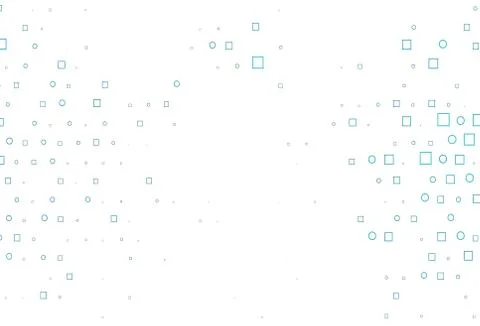 Light BLUE vector backdrop with dots, spots, cubes. Illustrazione stock