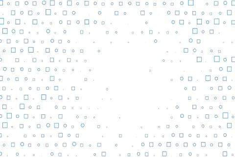 Light BLUE vector backdrop with dots, spots, cubes. Illustrazione stock