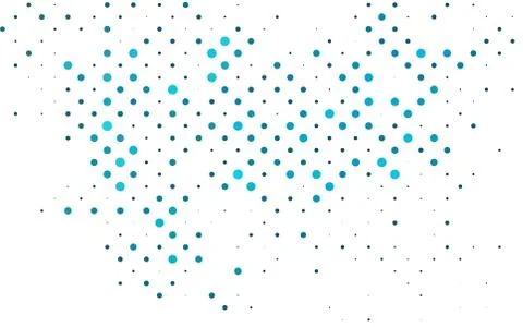 Light BLUE vector backdrop with dots. 스톡 일러스트