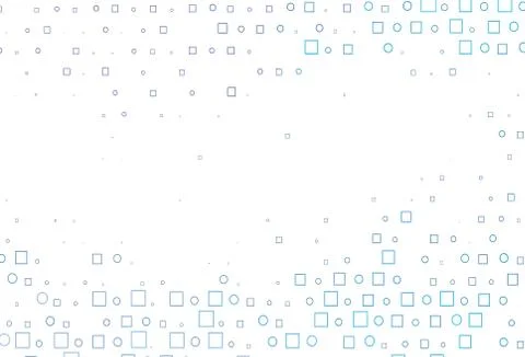 Light BLUE vector backdrop with dots, spots, cubes. Illustrazione stock