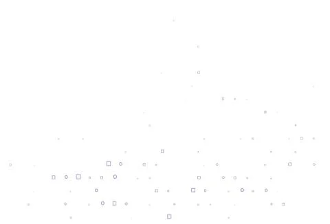 Light BLUE vector backdrop with dots, spots, cubes. Illustrazione stock