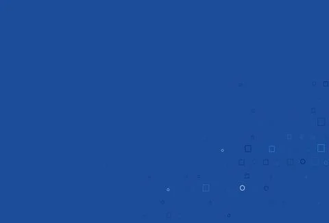 Light BLUE vector backdrop with dots, spots, cubes. Illustrazione stock