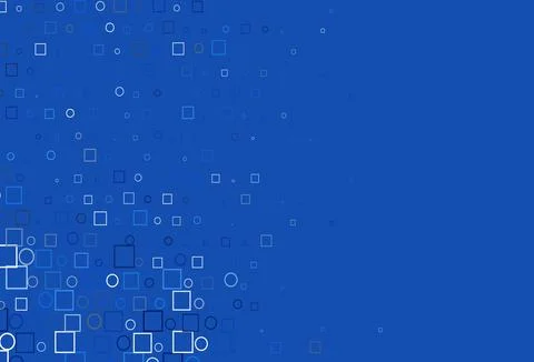 Light BLUE vector backdrop with dots, spots, cubes. Illustrazione stock