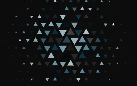 Light BLUE vector backdrop with lines, triangles. Illustrazione stock
