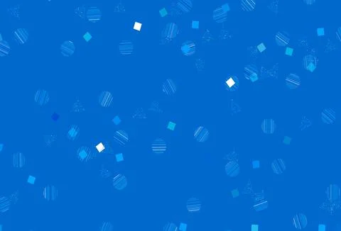 Light BLUE vector backdrop with lines, circles, rhombus. Stock-Illustration
