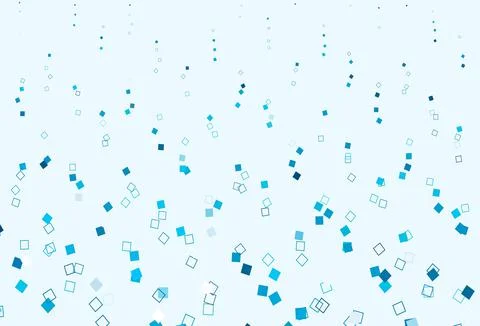 Light BLUE vector backdrop with lines, rectangles. Stock Illustration