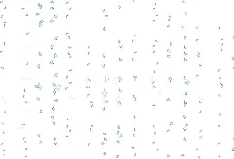Light BLUE vector backdrop with music notes. Illustrazione stock