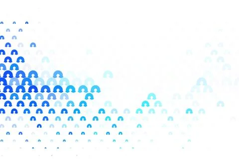 Light BLUE vector backdrop with rainbows, clouds. Illustrazione stock