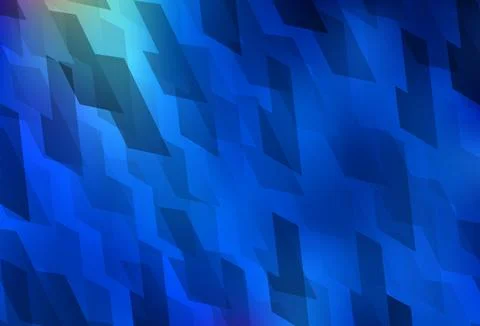 Light BLUE vector backdrop with rhombus. Stock Illustration