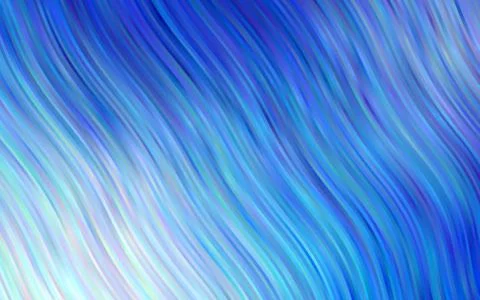 Light BLUE vector background with abstract lines. Stock Illustration