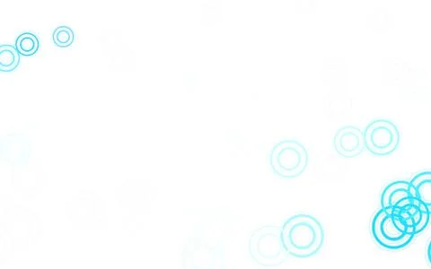 Light BLUE vector background with bubbles. Stock Illustration