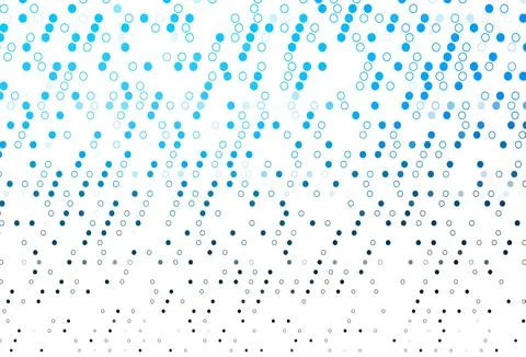 Light BLUE vector background with bubbles. Stock Illustration