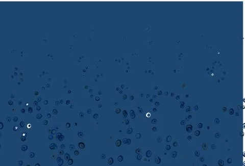 Light BLUE vector background with bubbles. Stock Illustration