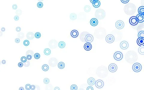 Light BLUE vector background with bubbles. Stock Illustration