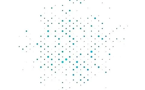Light BLUE vector background with bubbles. Stock Illustration