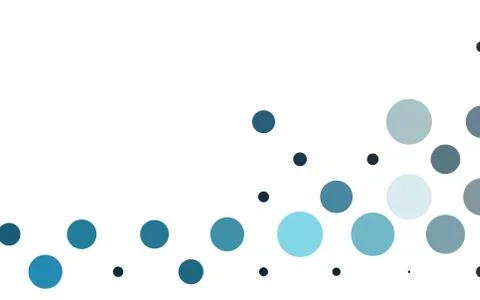 Light BLUE vector background with bubbles. Stockillustratie