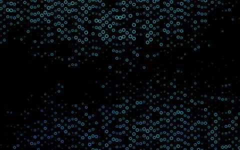 Light BLUE vector background with bubbles. Stock Illustration