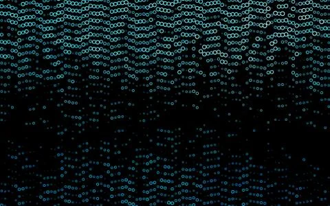 Light BLUE vector background with bubbles. Illustrazione stock