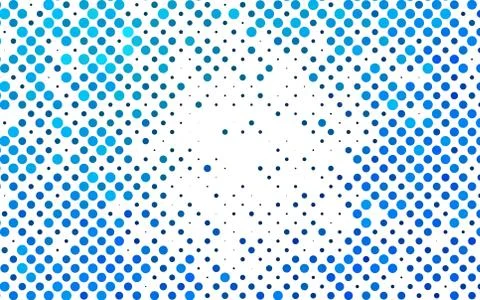 Light BLUE vector background with bubbles. Stock Illustration