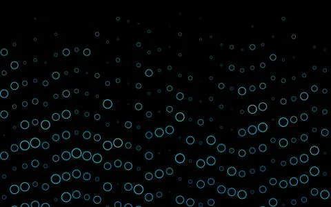 Light BLUE vector background with bubbles. Stock Illustration