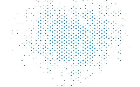 Light BLUE vector background with bubbles. 스톡 일러스트