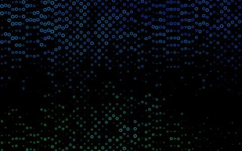 Light BLUE vector background with bubbles. Stock Illustration