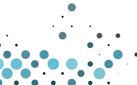 Light BLUE vector background with bubbles. 스톡 일러스트