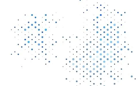 Light BLUE vector background with bubbles. Stock Illustration